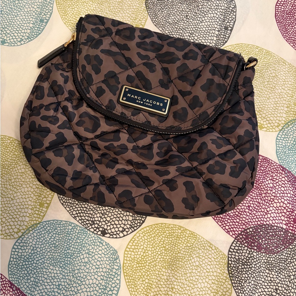 Marc Jacobs Quilted Leopard-Print Crossbody - Brown & Black